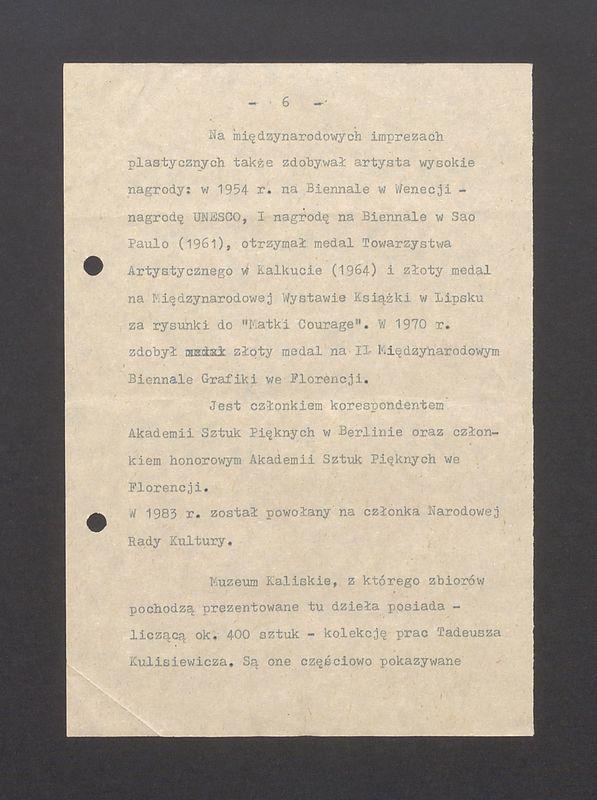 Biogram Tadeusza Kulisiewicza