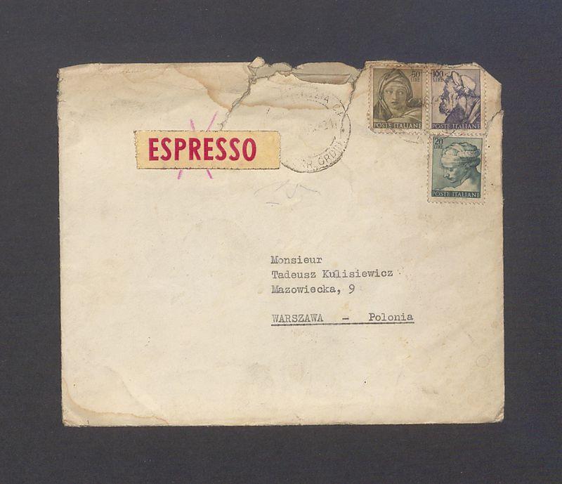 Koperta, nad. Ente Autonomo la Biennale di Venezia