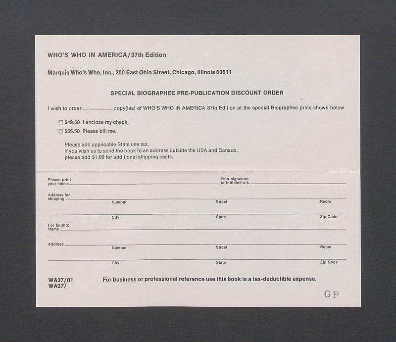 Who's who in America / 37th edition