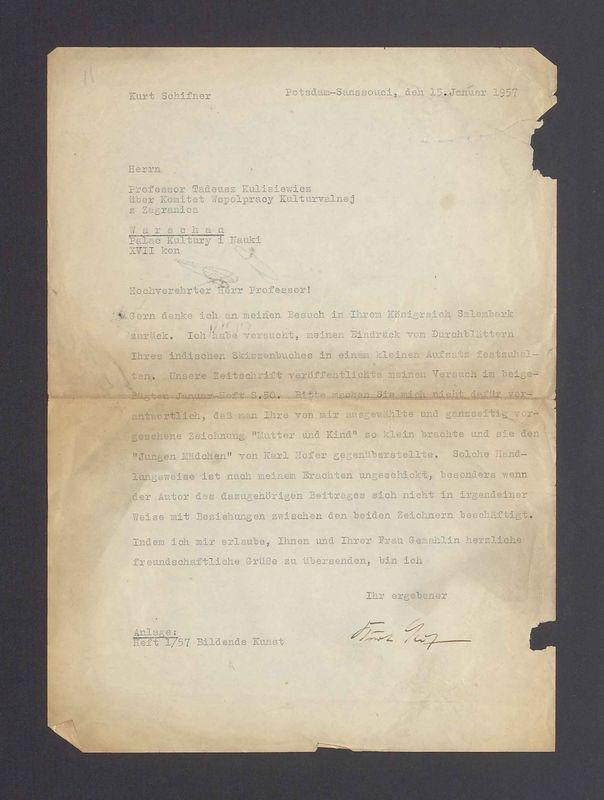 Hochverehrter Herr Professor! Gern denke ich an meinen Besuch in Ihrem Konigreich, Szlembark, zuruck [...]