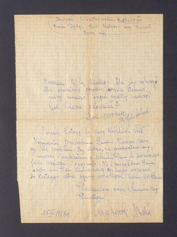 Szanowny Panie! Uprzejmie przepraszam Pana o wybaczenie mej śmiałości [...]