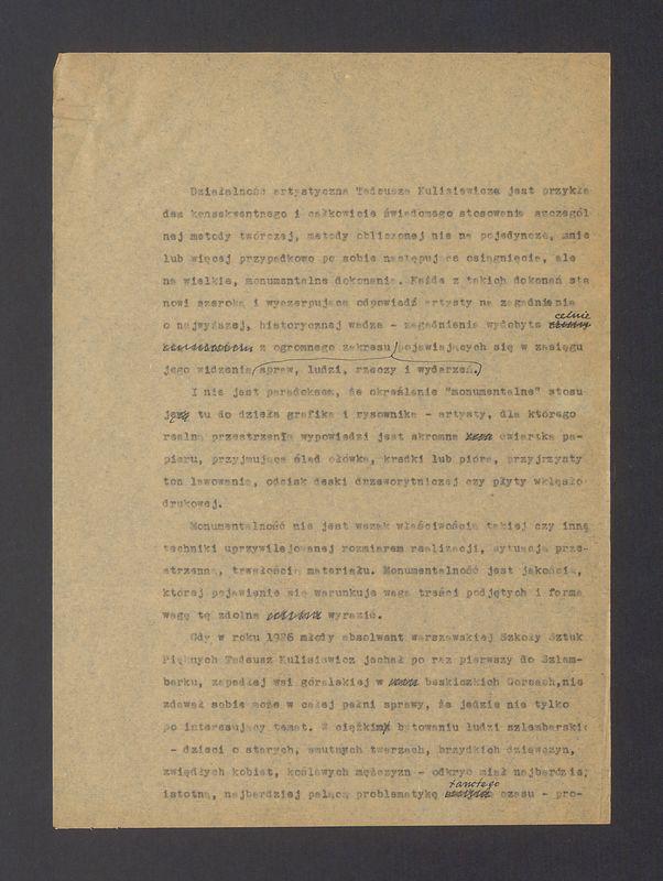 Działalność artystyczna Tadeusza Kulisiewicza jest przykładem konsekwentnego [...]