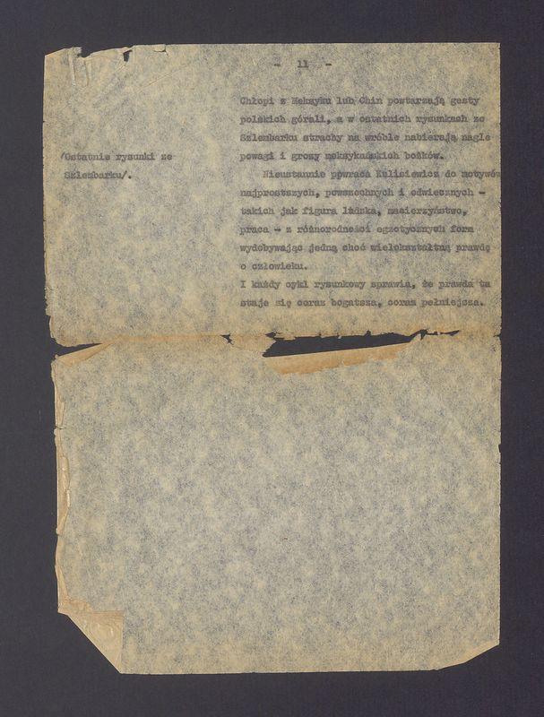 Tadeusz Kulisiewicz. Scenariusz audycji z cyklu "Portrety"