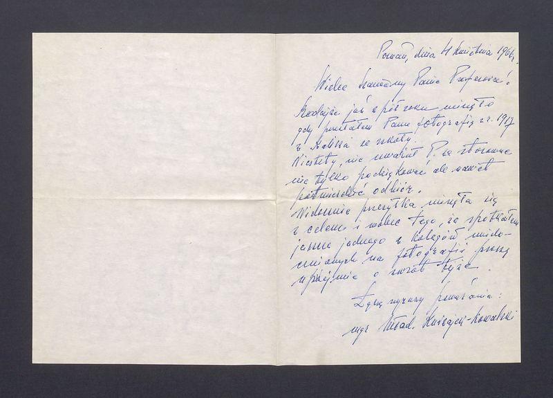 Wielce Szanowny Panie Profesorze! Bodajże już z pół roku minęło [...]