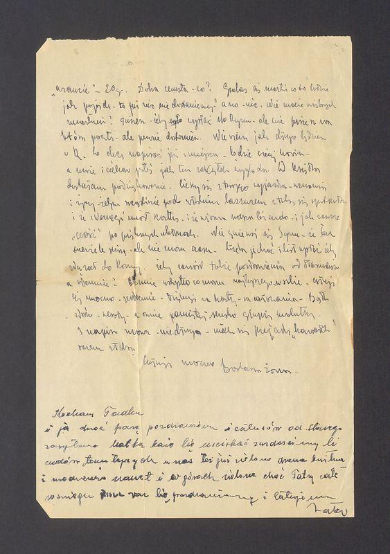 Dziękuję Ci Chłopcze za kartkę [...]