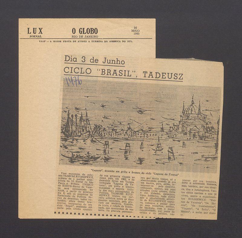 Dia 3 de Junho, Ciclo "Brasil", Tadeusz