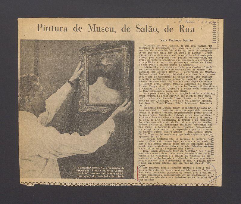 Pintura de Museu, de Salao, de Rua