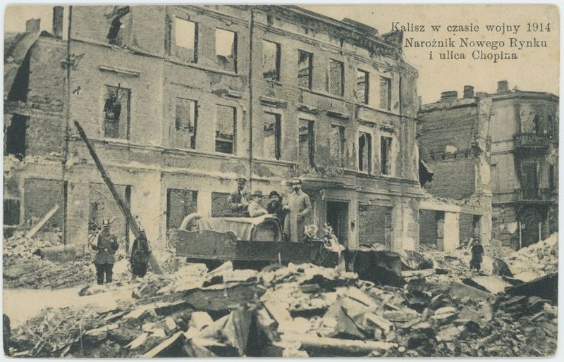 Kalisz w czasie wojny 1914
Narożnik Nowego Rynku i ulicy Chopina