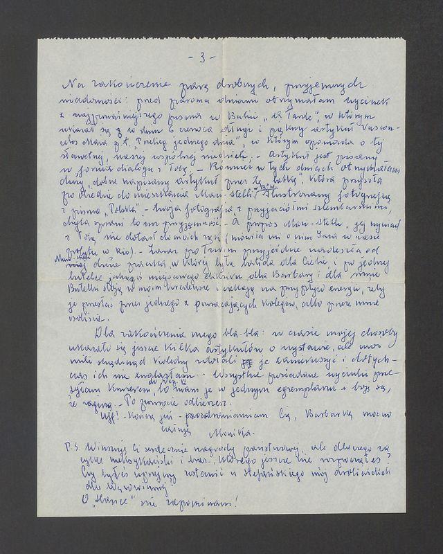 Drogi Kulisie. Odpowiadam z opóźnieniem [...]