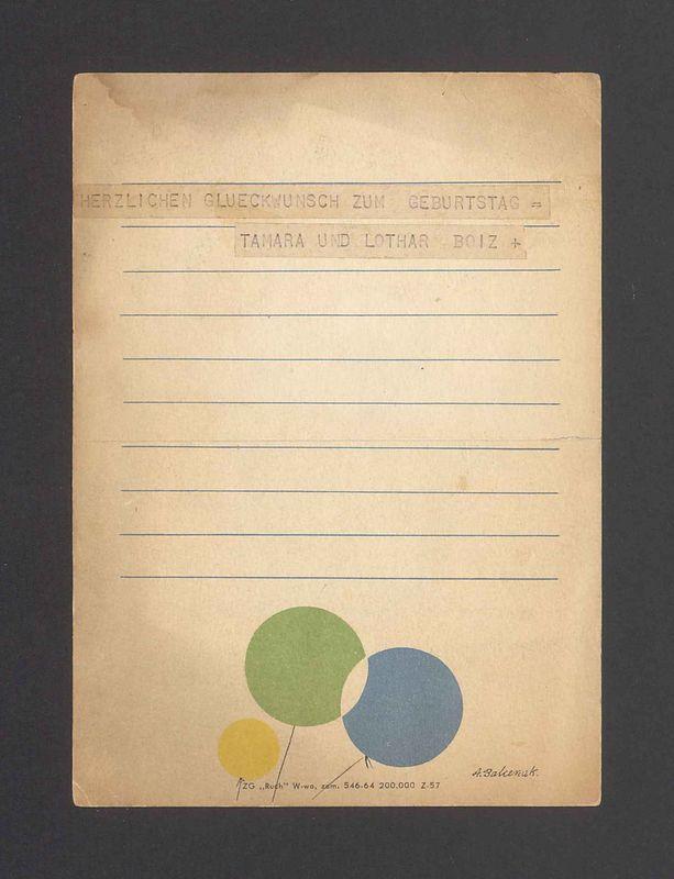 Telegram. Herzlichen Glueckwunsch zum Geburtstag [...]