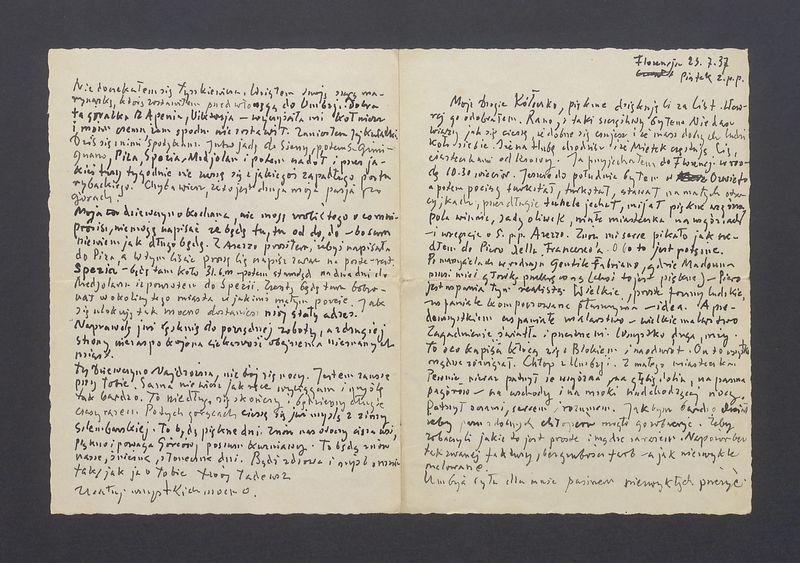 Moje Drogie Kółeczko, pięknie dziękuję Ci za list [...]