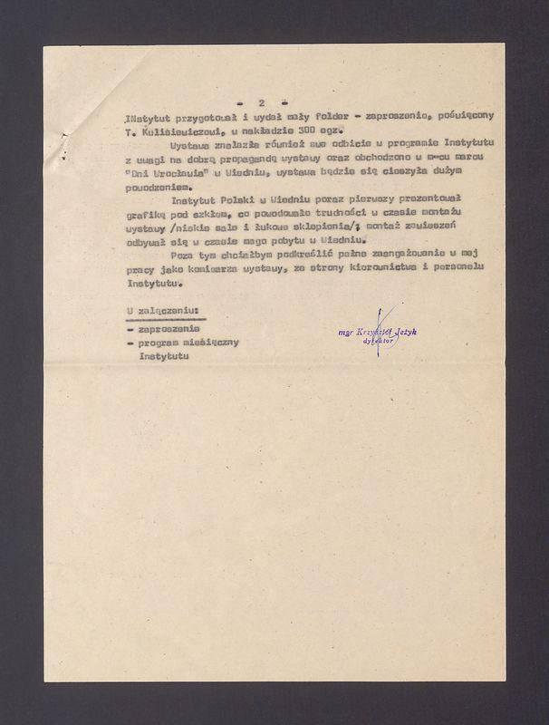 Sprawozdanie z pobytu służbowego w Instytucie Polskim w Wiedniu