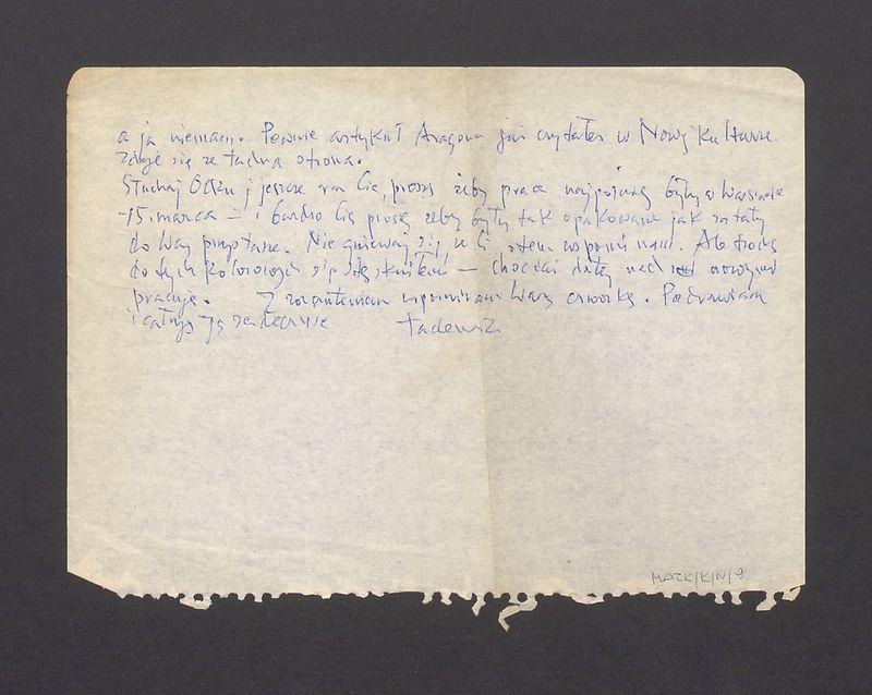 Mój Drogi Olku, Ogromnie się ucieszyłem, że miałeś tak piękną i niezwykłą podróż na Haiti [...]