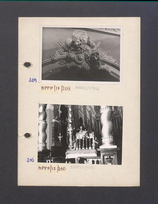 Wnętrze gnieźnieńskiej katedry. Klucz na jednym z łuków.