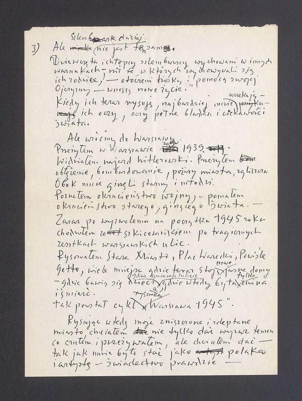 Przemówienie T. Kulisiewicza jako członka Stołecznej Rady Narodowej