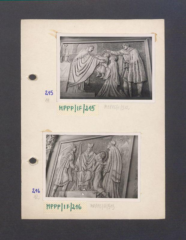 Wnętrze gnieźnieńskiej katedry. Płaskorzeźba ojca Efrema, scena z życia św. Wojciecha.