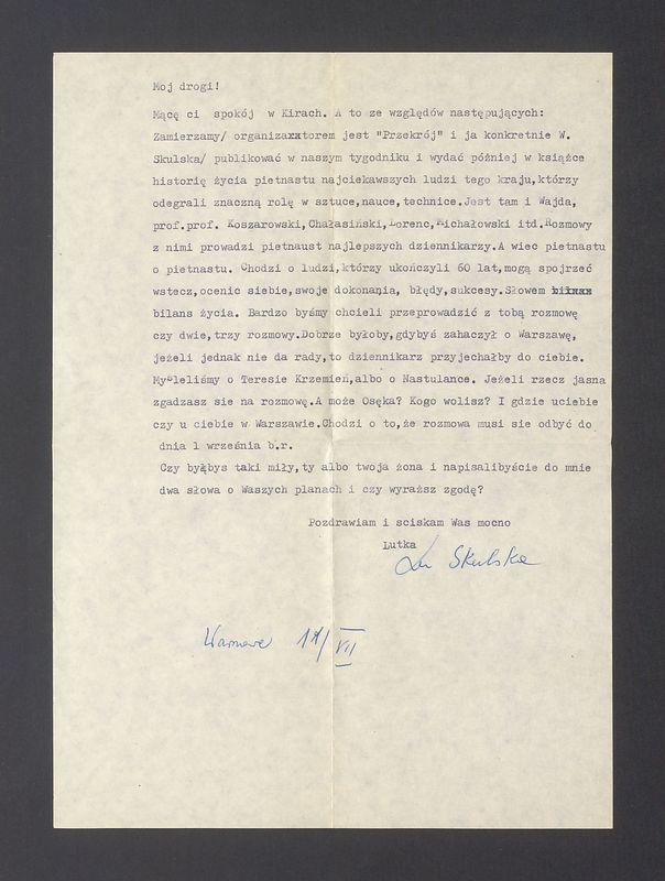 Mój Drogi! Mącę Ci spokój w Kirach [...]