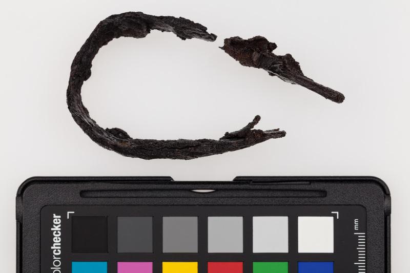 Metalowe części tarczy (połowa umba, imacz, okucia boków)