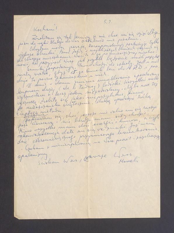 Kochani! Zrobiłem się tak leniwy, że nie chce mi się wziąć długopisu do ręki [...]