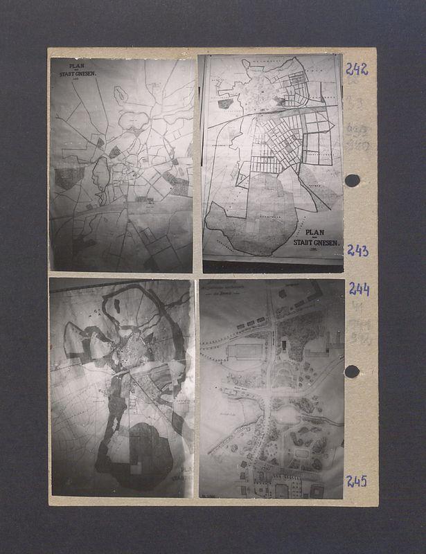 Plan przebudowy miasta Gniezna (Plan Stadt Gnesen).