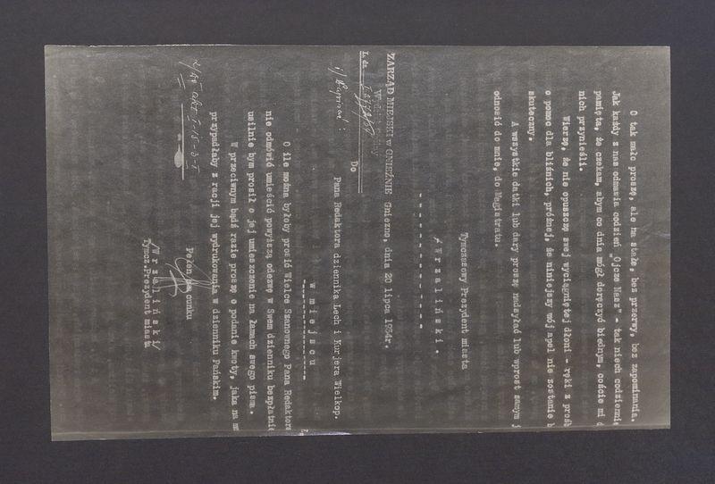 Odbitki odezwy prezydenta miasta Gniezna Stanisława Wrzalińskiego z dn. 20-07-1934 r.