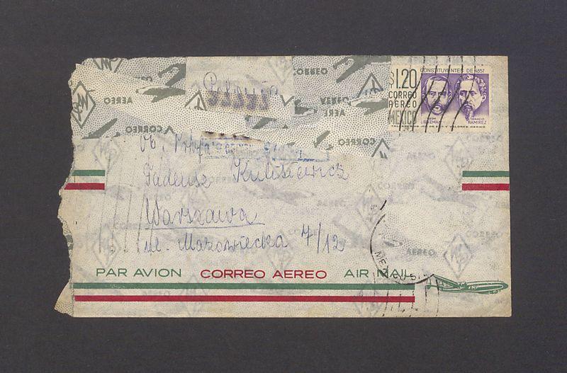 Koperta, adr. Tadeusz Kulisiewicz