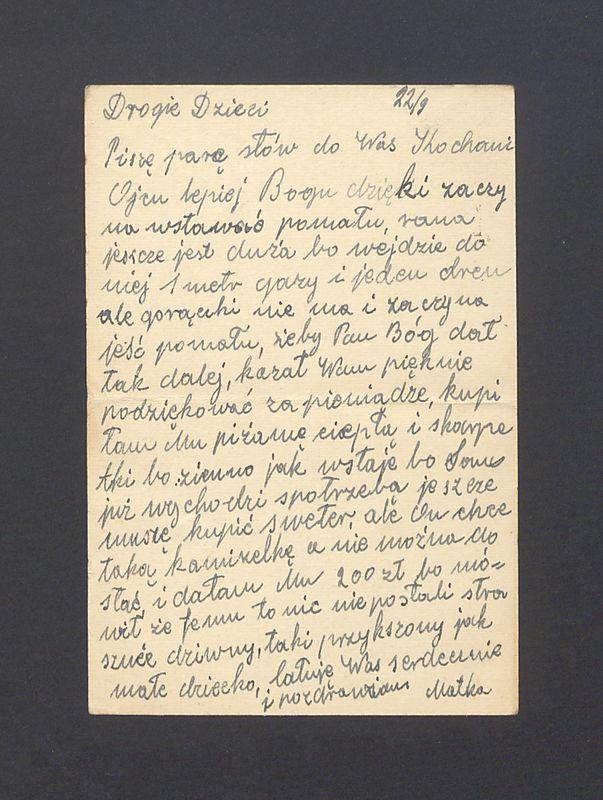 Drogie dzieci, piszę parę słów do Was [...]