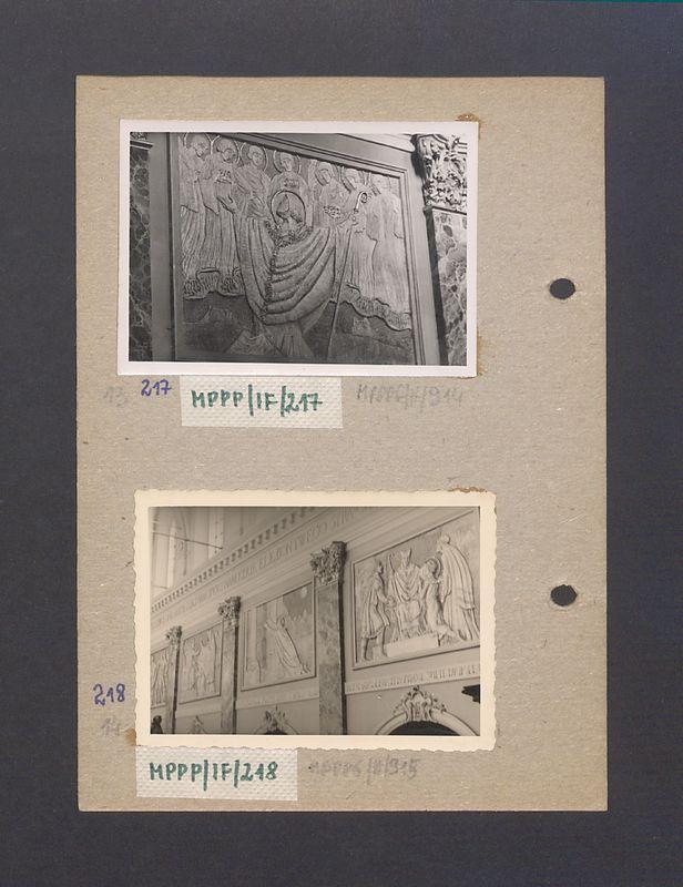 Wnętrze gnieźnieńskiej katedry. Płaskorzeźba ojca Efrema, scena z życia św. Wojciecha.