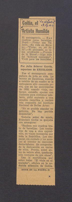 Goitia, el Artista Humilde