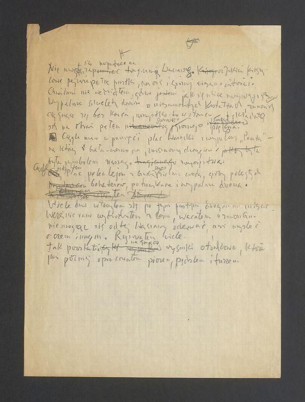 Notatka o powstaniu cyklu "Ruiny Warszawy"