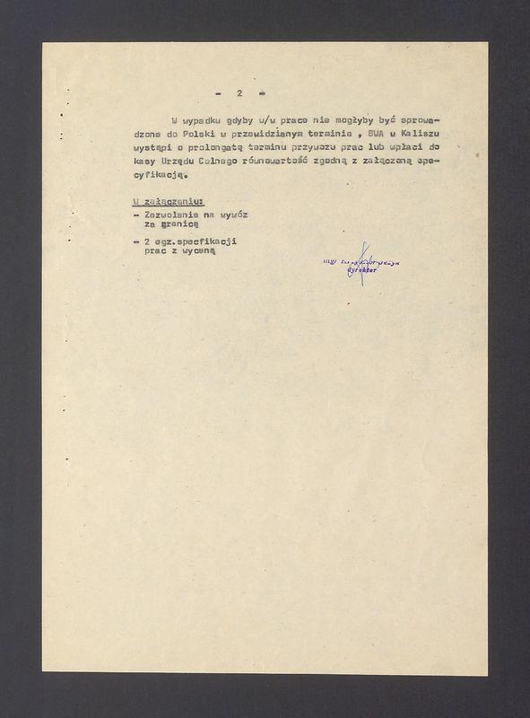 Zwracamy się z prośbą o dokonanie warunkowej odprawy celnej rysunków i grafiki [...]