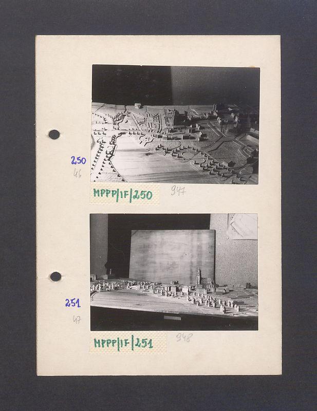 Makieta ilustrująca plany przebudowy miasta.