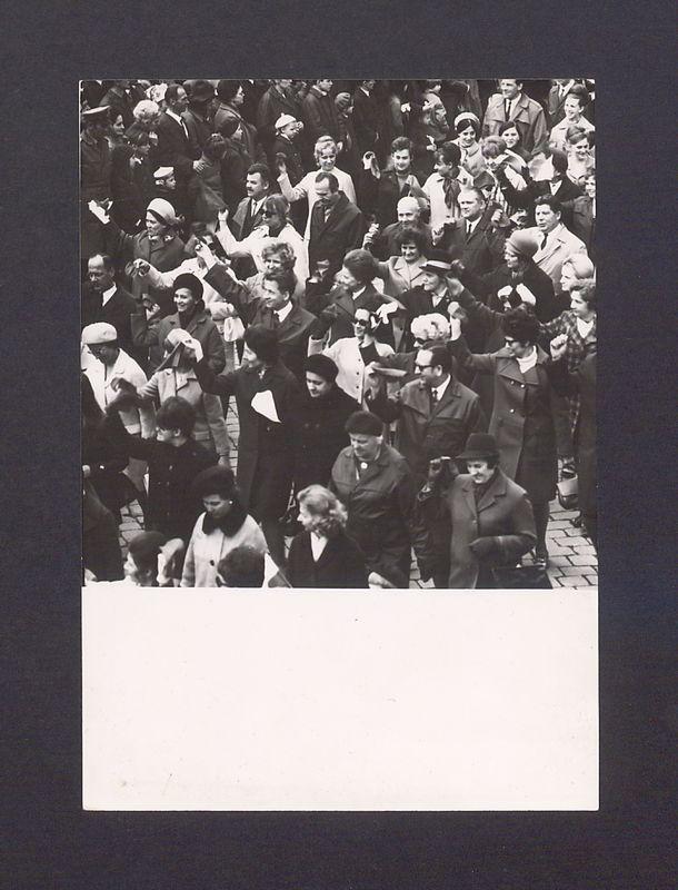 Obchody 1 Maja 1970 r. Pochód.