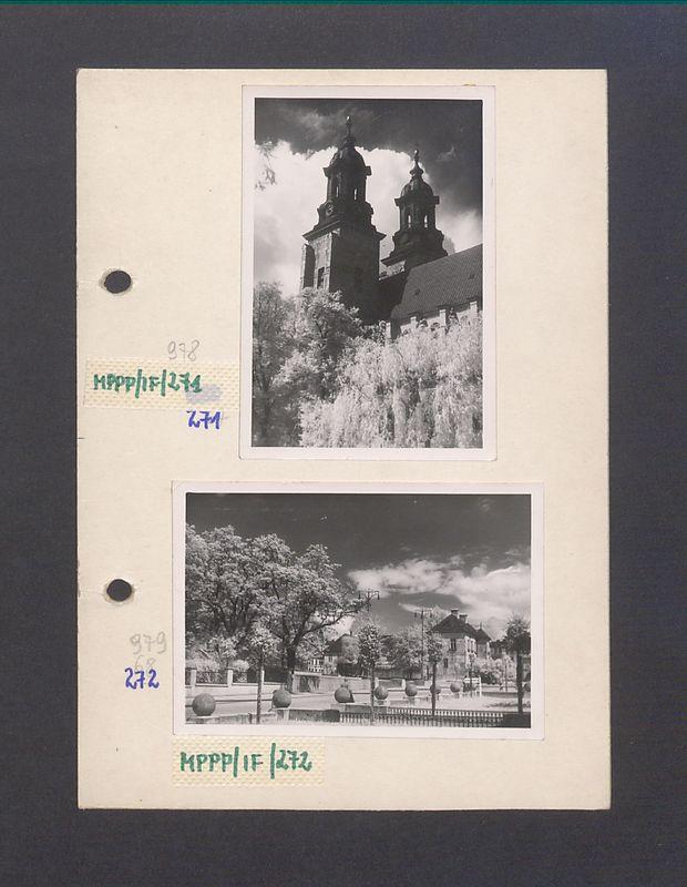 Widok na wieże katedry.