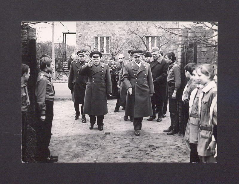 Wizyta żołnierzy radzieckich. 