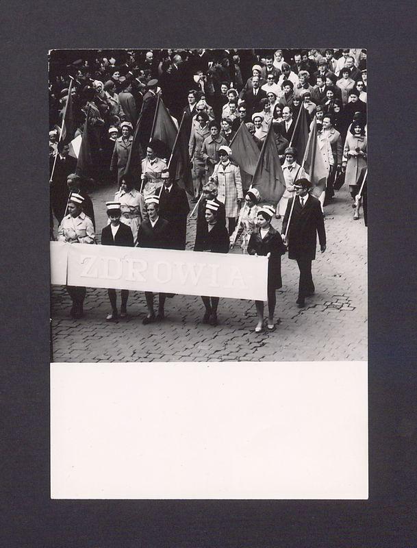 Obchody 1 Maja 1970 r. Pochód.