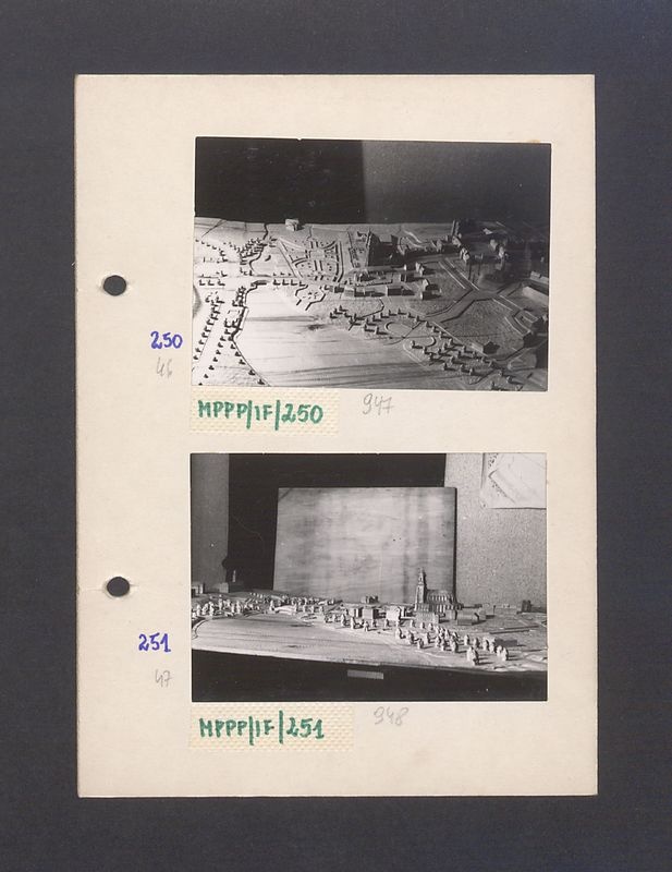 Makieta ilustrująca plany przebudowy miasta.