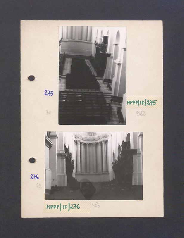 Wnętrze katedry jako sala koncertowa podczas II wojny światowej.