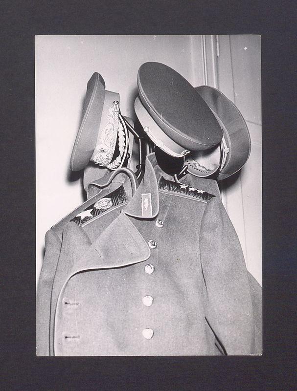 Wizyta żołnierzy radzieckich. Mundury.