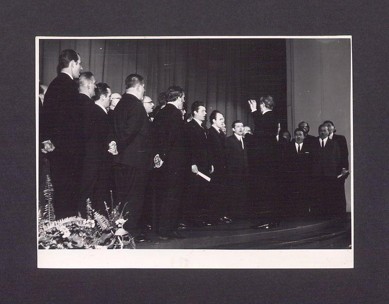 26 rocznica obchodów wyzwolenia miasta Gniezna 21-01-1945 – 1971. Koncert członków chóru "Dzwon".