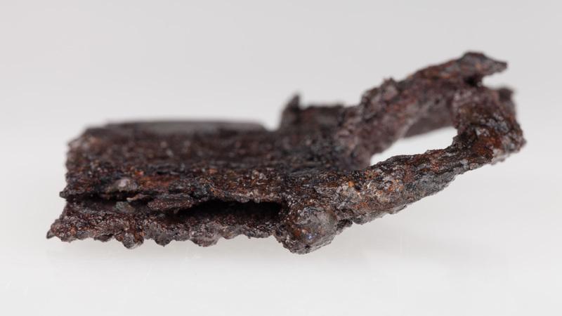 Sprzączka żelazna, prostokątna z jednym kolcem