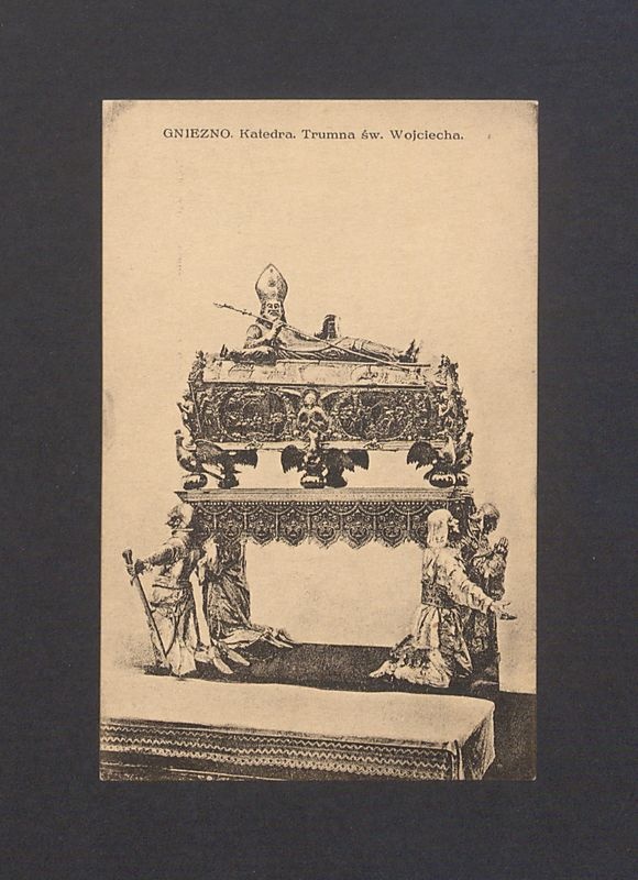 Gniezno, katedra, trumna św. Wojciecha.