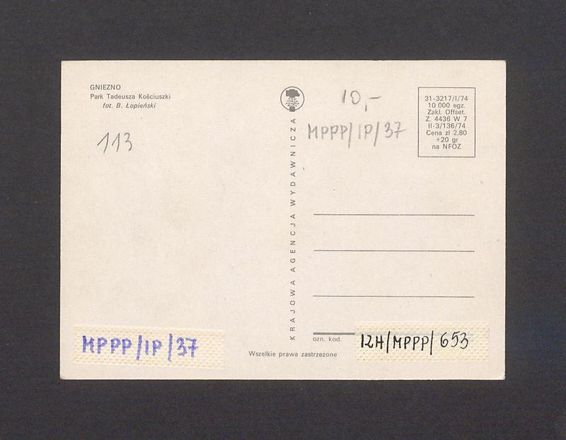 Park Tadeusza Kościuszki.