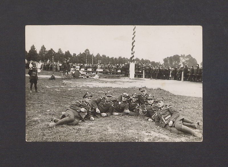 Orkiestra wojskowa na wystawie Rolniczo-Przemysłowej w Pleszewie.