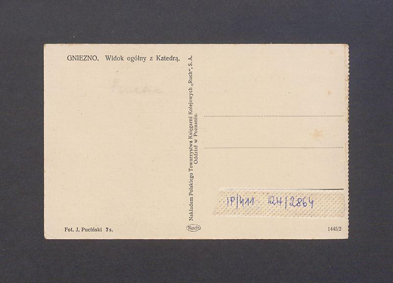 Gniezno. Widok ogólny z katedrą.