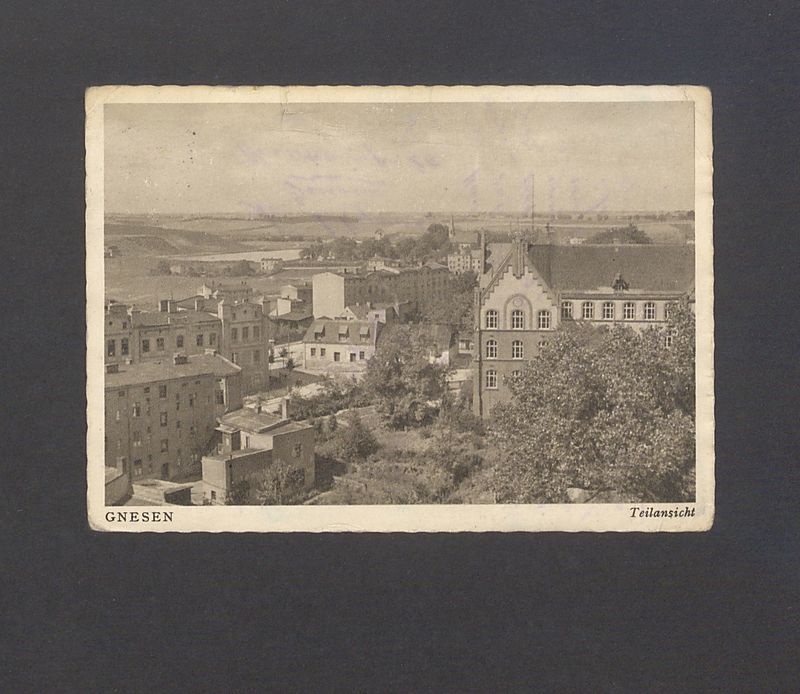 Gniezno. Widok z lotu ptaka.