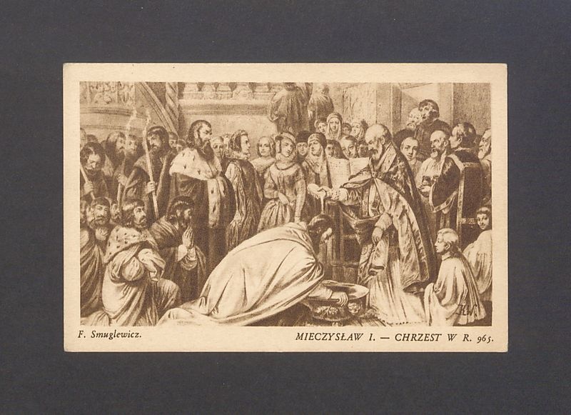 Mieczysław I - chrzest w r. 965 według F. Smuglewicza.