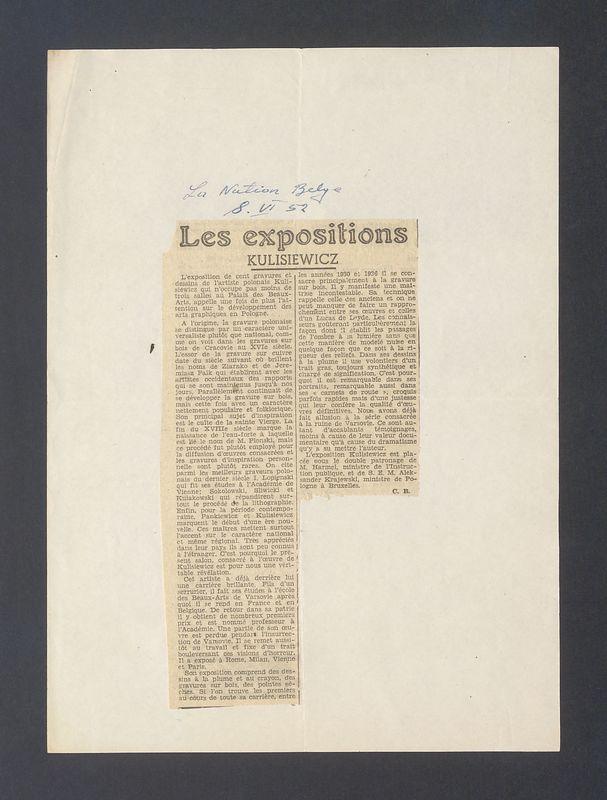 Recenzja. Les expositions Kulisiewicz