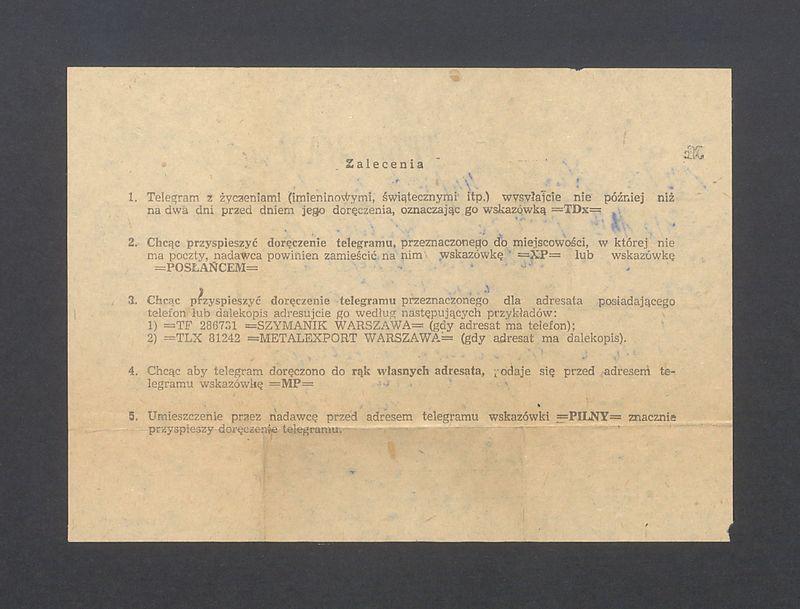 Telegram. Proszę o spotkanie [...]