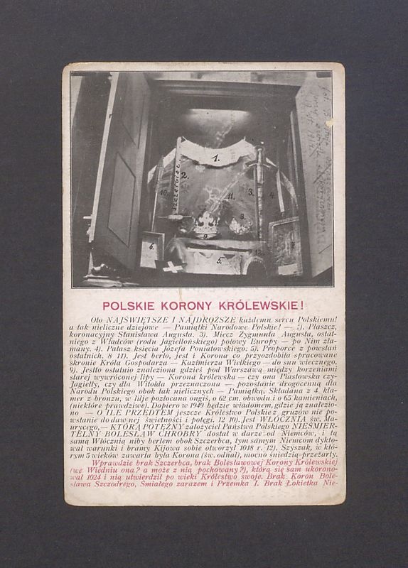 Polskie korony królewskie.